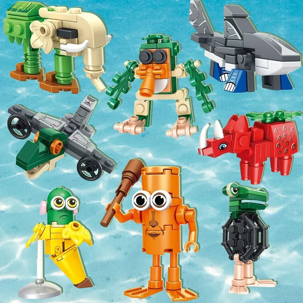 8 نموذج مجموعة Tingtungsahur MOC بناء الجمعية الطوب عدة ألعاب البناء الإبداعية هدية عيد ميلاد للبنين بنات صندوق أعمى