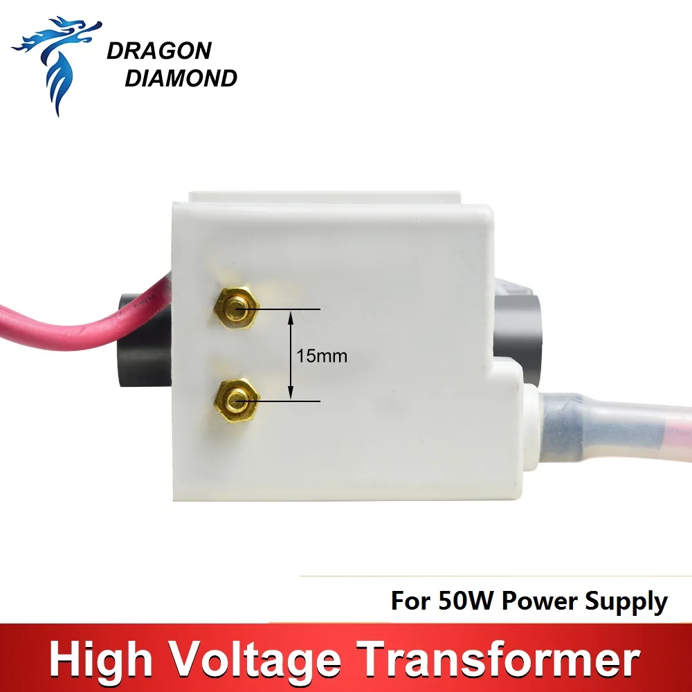 Imagem -03 - Dragão Diamante Universal 50w Alta Tensão Flyback Transformador para Co2 Fonte de Alimentação do Laser para Gravação a Máquina Corte
