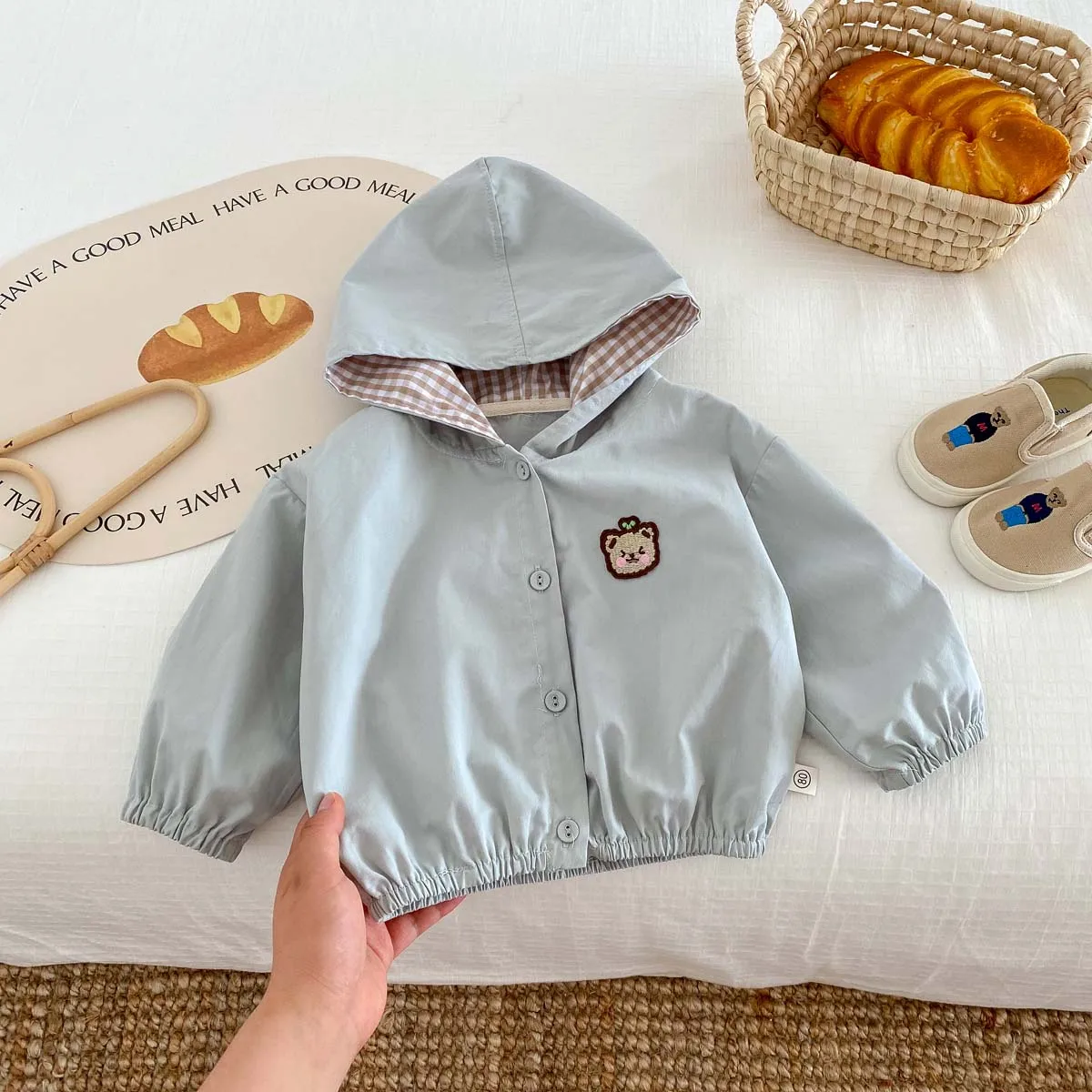 Autumn and Winter Baby Cotton Hooded Cartoon Coat 9 Months -6 Years Old Autumn Boy Girl Coat