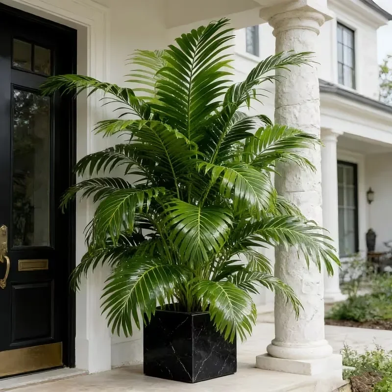 1 Pieza, Modelo 2026, Planta Artificial de Areca Avanzada, 12 Cabezas, Palmera Artificial para Decoración de Interiores de Hogar y Oficina