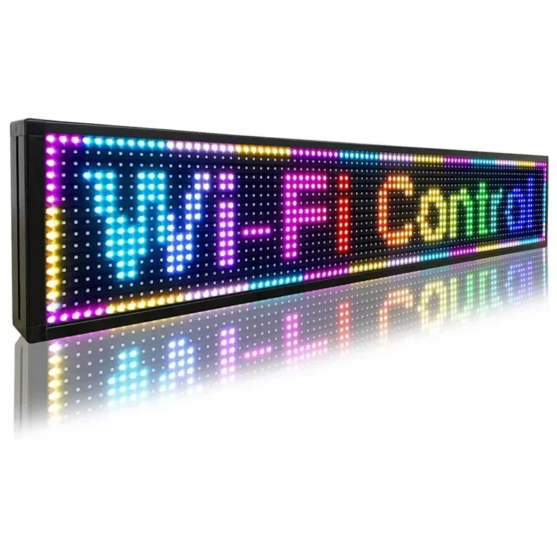 

P10 Outdoor LED Sign Rolling Information Text Store Window Sign Custom-mad Board Programmable Led Scrolling Display (1000x200mm)