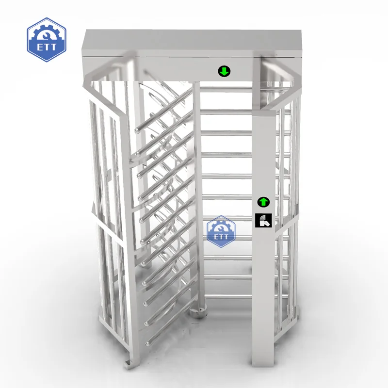 gymnasium Access Control Full Height Turnstile Gate High Security turnstile Gate for station Customized  Color