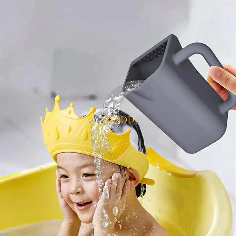 

QX2D Infant Bath Rinsing Cup With Nonslip Handle And Eye Water Flows