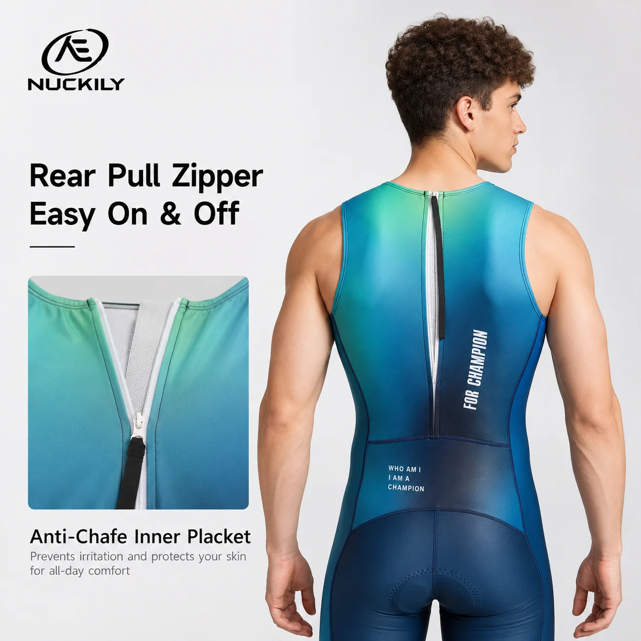 NUCKILY トライアスロンスーツ ノースリーブ ユース  - Running Gear Cool のレビューと価格