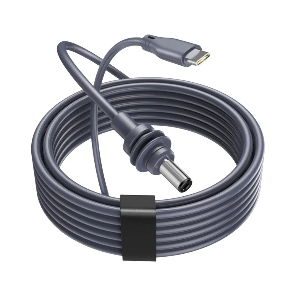 For USB-C to DC Power Cable 5.5x2.1mm for Router Power Supply Camera Power Adapter Camping Light Cord For PD Charging Compatible