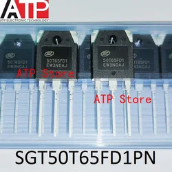 10PCS/LOT 100% New Original SGT50T65FD1PN 50T65FD1 50T65 TO-3P Transistors IGBT 50A 650V TO-247