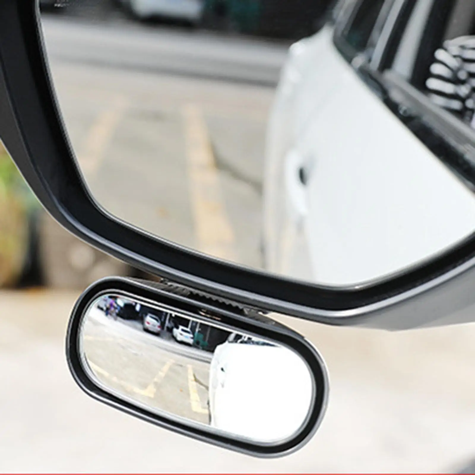 Blind Spot Mirror Wide Angle HD Glass Convex Rear View Mirror 360 Degree Rotation Adjustable Stick on for Car Truck SUV Side