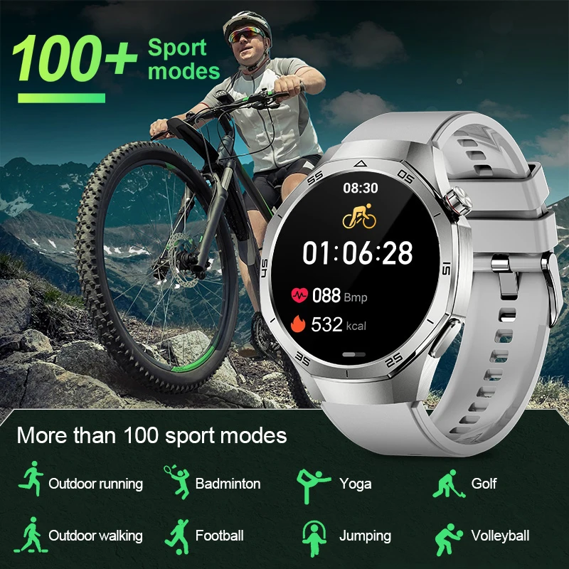 

LIGE 2025 New For HUAWEI Smartwatch Men Sports Fitness Tracker Heart Rate Health Monitor Bluetooth Call Man Smart Watch Business