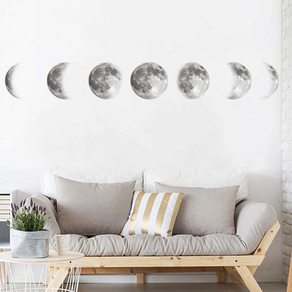 

Original Color Lunar 40x60cm Moon Wall Sticker Removable Elegant Wall Decal for Bedroom Living Room Decor