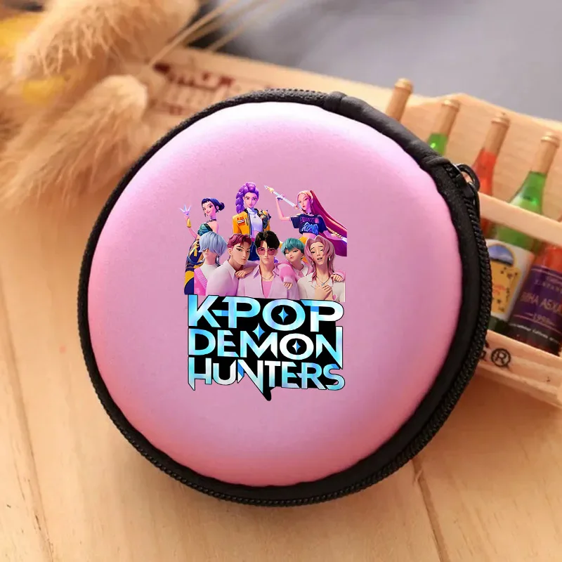 

KPop Demon Hunters Storage Box Data Cable Power Storage Box Cute Cartoon Anime Pattern Storage Box Children's Birthday Gift