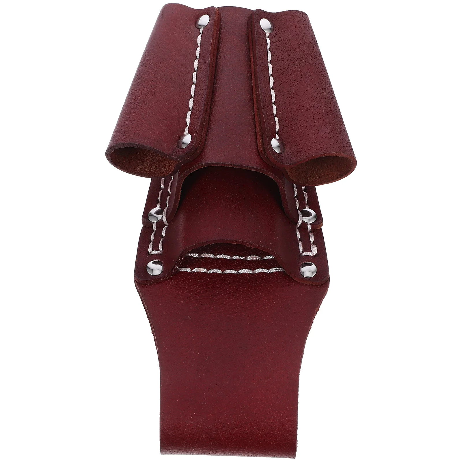 Cowhide Tool Holder Multi Pocket Wear Resistant Bag for Repair Garden Construction Work Small Tool Storage Waist Pouch