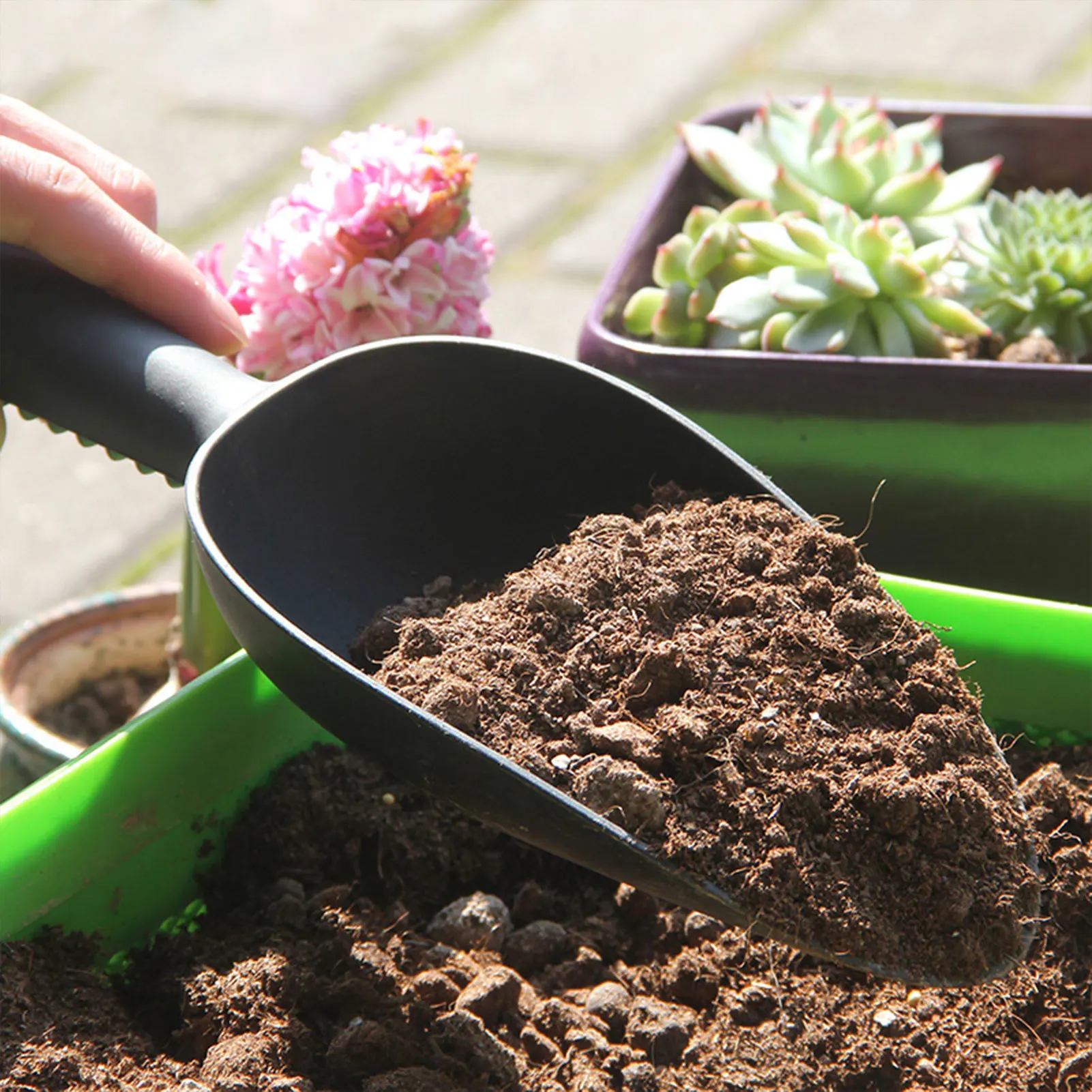 

Садовая ложка, многофункциональная пластиковая лопата для почвы, ложки, инструмент для копания, ложка для приманки, садовая лопатка для суккулентов, ложка