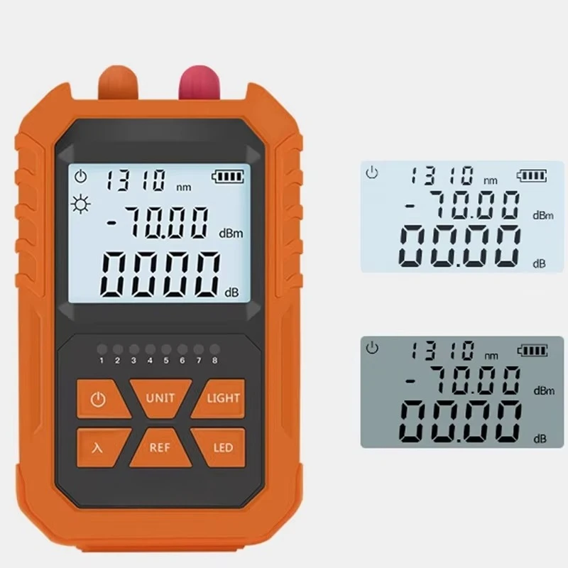 OPM 4 in 1 Optical Power Meter With Vfl 10mw  Visual Fault Locator Frequency Detection Mini Fiber Optic Power Meter