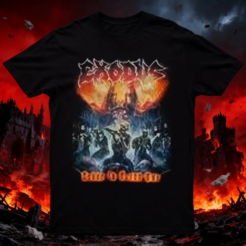 

Новинка лета 2024 EXODUS — футболка унисекс с принтом «BLOOD IN BLOOD OUT», трендовая уличная мода, футболка из 100% чистого хлопка с круглым вырезом