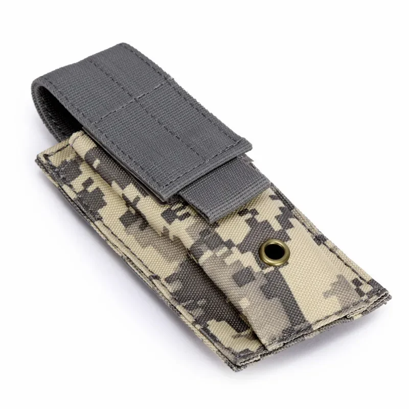 9mm Single Magazine Pouch Outdoor Molle Open Magazine Pouch for Glock M1911 92F Torch Pouch Triple Pack