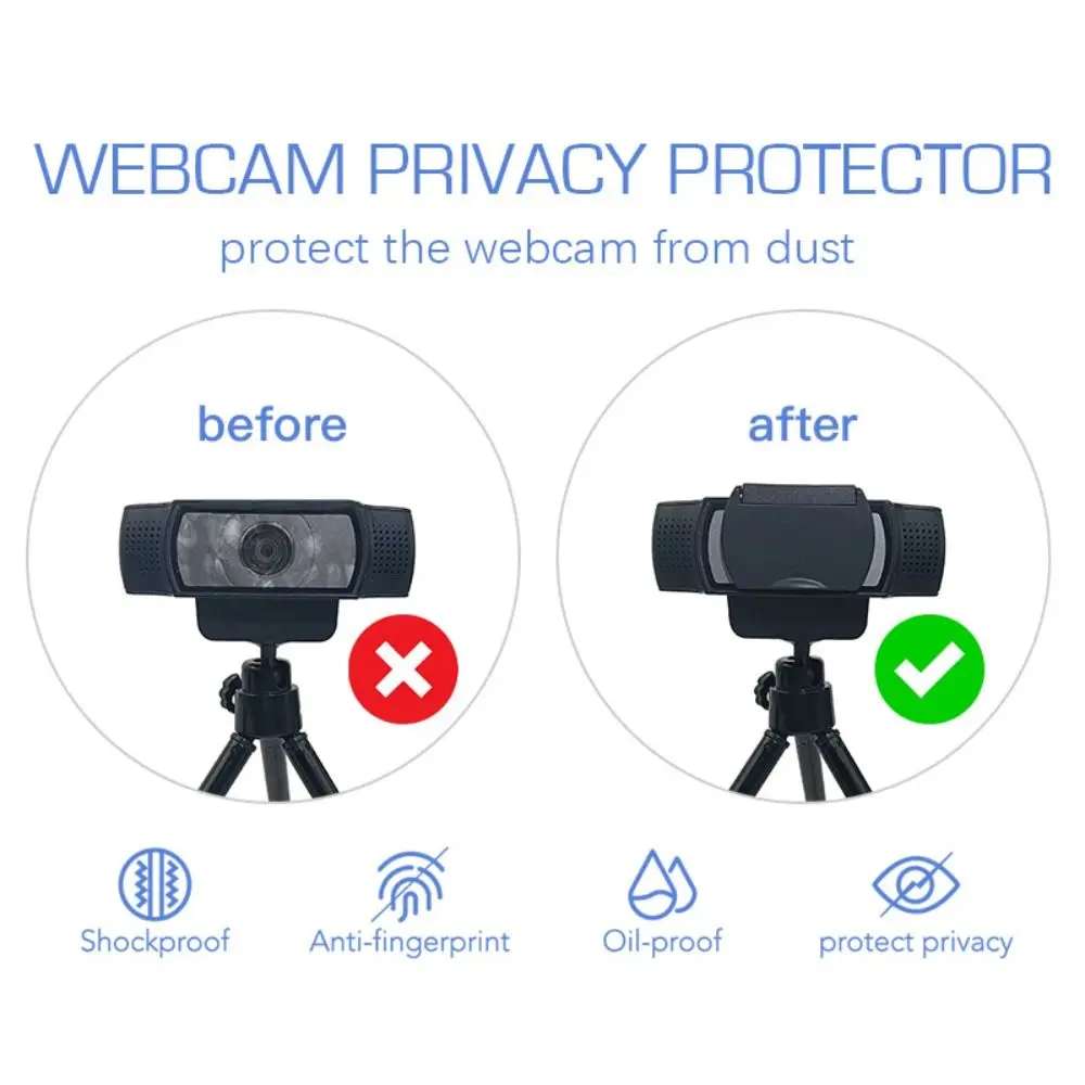 Dustproof Camera Lens Privacy Cover Protector Shutter Webcam Lens Cap for Logitech C1000e 1000s 920 920e 920Pro 922Pro 930c 930e