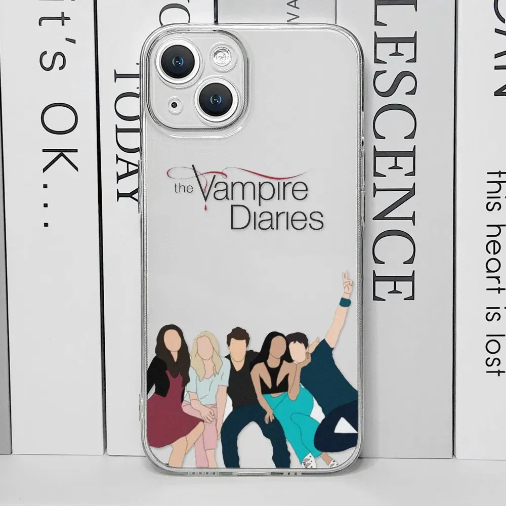 The Vampire Diaries Damon Phone Case for IPhone 11 12 13 14 15 16 Pro Mini X XS MAX 7 8 Plus Hot TV Show Shockproof Cover Fundas