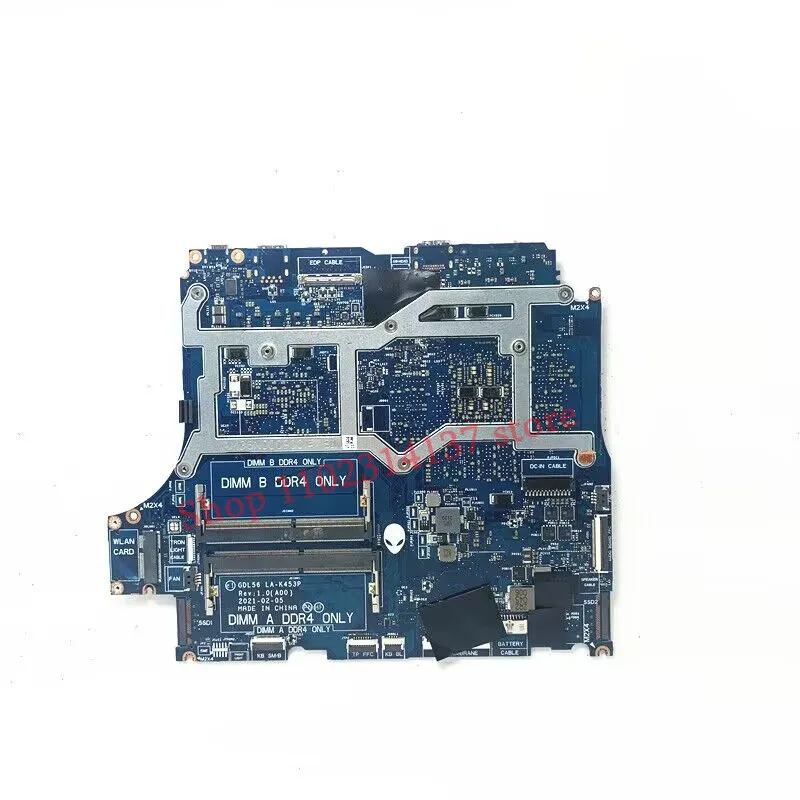 For DELL G15 5515 CN-09YV3R 09YV3R 9YV3R With Ryzen 7 5800H CPU LA-K453P Laptop Motherboard GN20-E3-A1 RTX3060 100% Tested Good