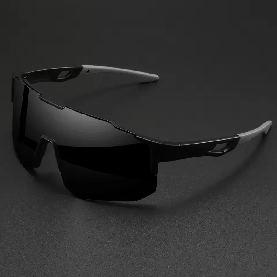 Übergroße Bunte Sportsonnenbrille - Wrap-Around-Design, Unisex Komfortabler Sitz für Radfahren, Wandern & Outdoor-Aktivitäten