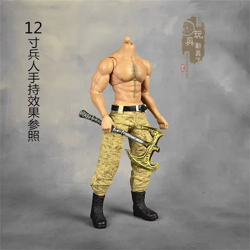 

YYDS 1/6 Scale Scene Miniature Toy Ancient Artifact Hand Axe Model Props Fit 12'' Action Figure Soldier In Stock
