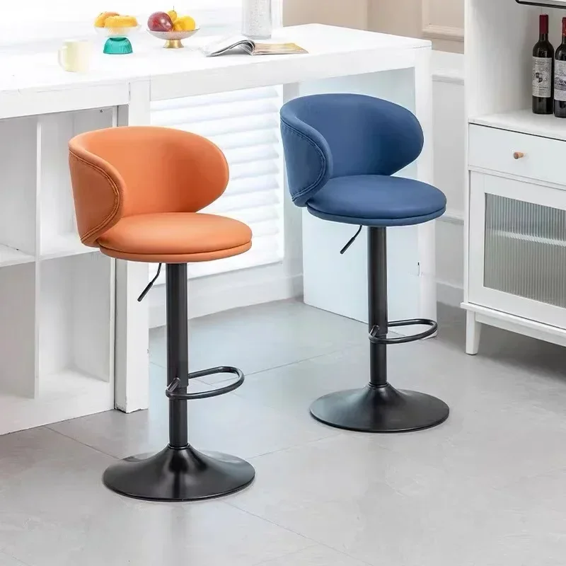 Bar Chair, Lifting and Rotating Modern Simple Light Luxury Home Bar Chair, Coffee Shop Milk Tea Shop High Stool Counter Stool