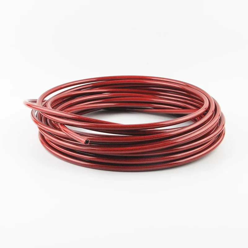 1 Meter Motorcycle AN3 Braided Stainless Steel Nylon Brake Line Hose Fluid Hydraulic Hose Ptfe Brake Line Gas Oil Fuel Tube Pipe