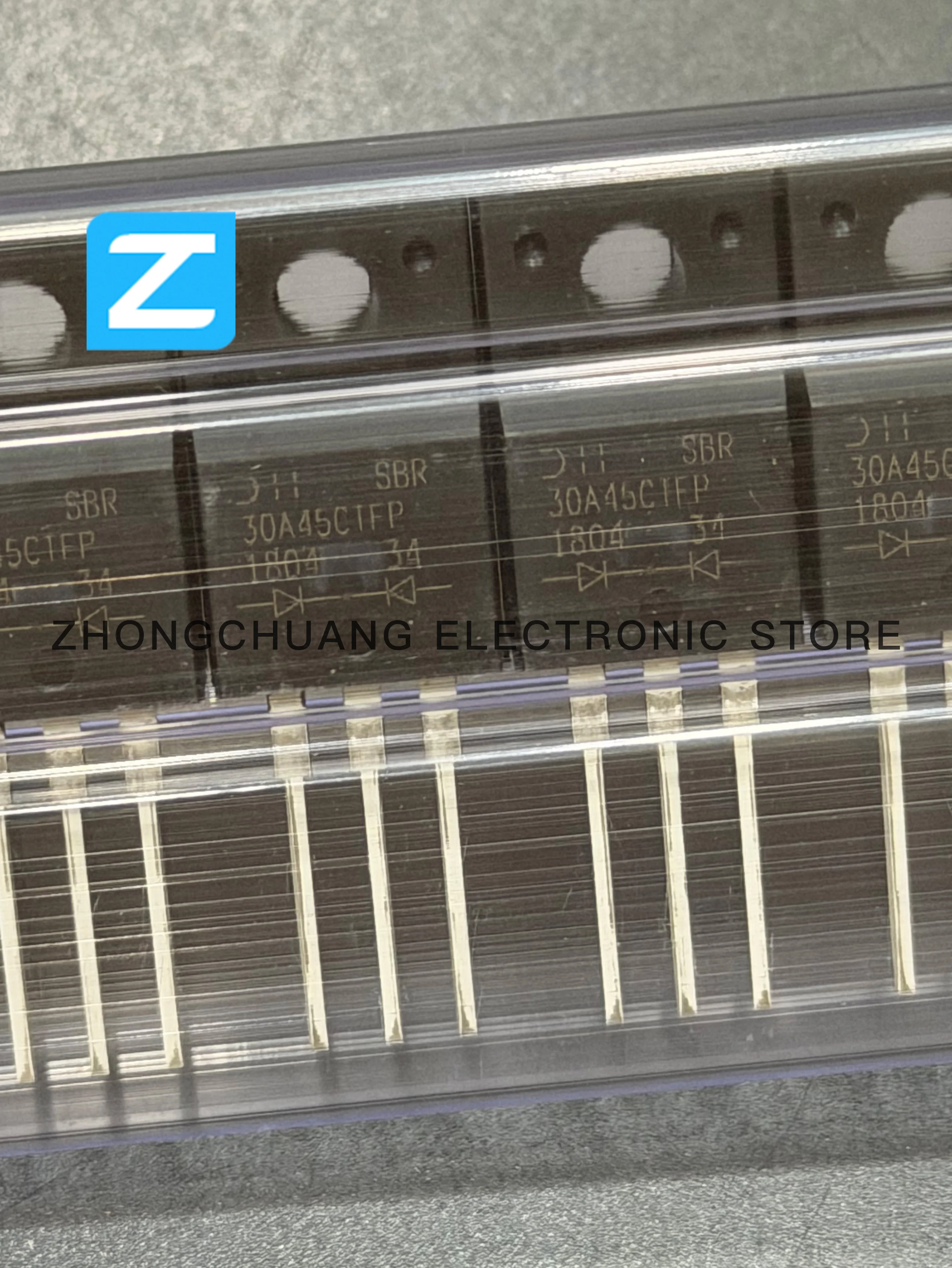1-10PCS SBR30A45CTFP TO-220F 45V 30A SUPER BARRIER RECTIFIER new original