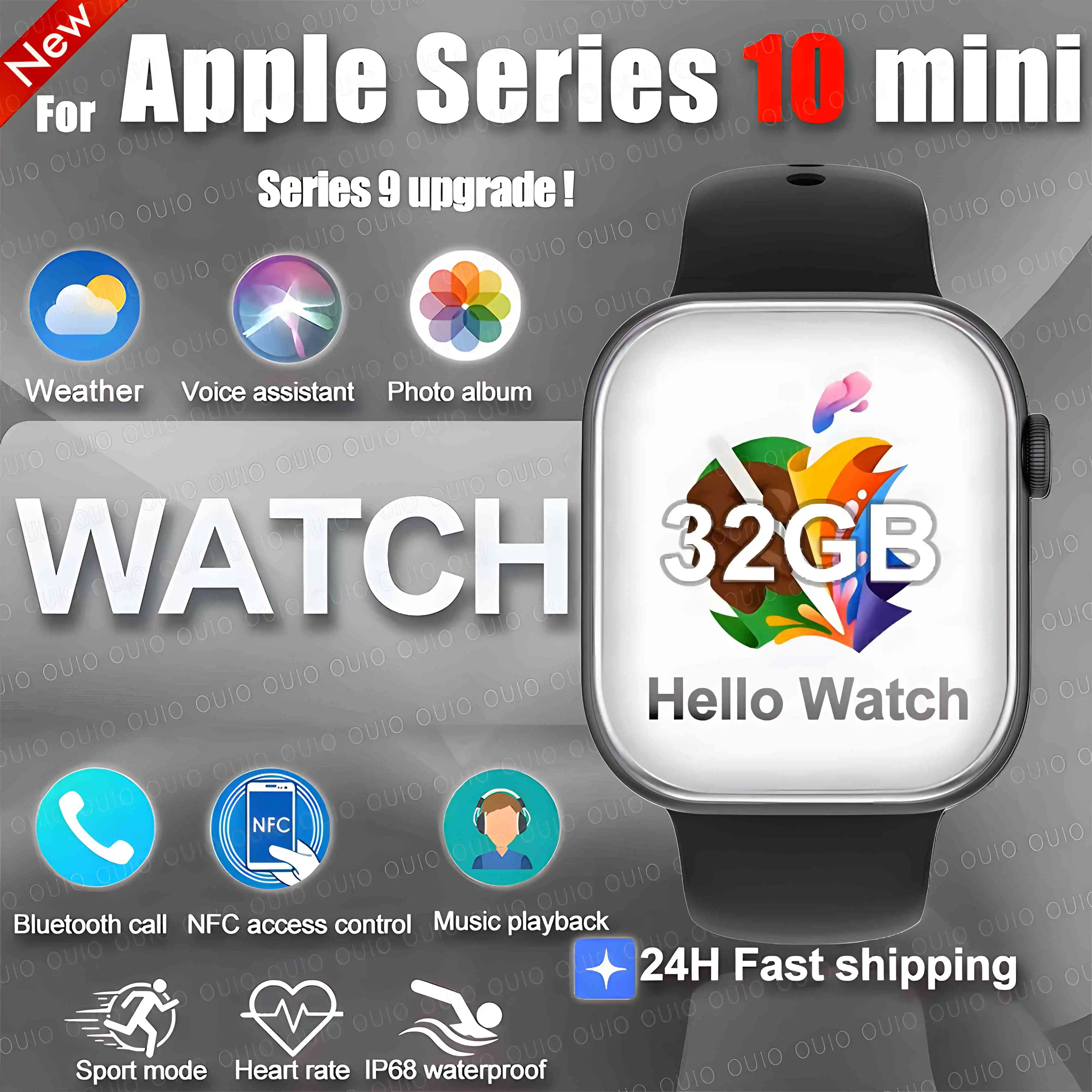 

Для Apple DT Watch 10 GPS NFC Смарт-часы Мужчины Женщины 3D-меню 16 ГБ Большая память TWS Наушники Воспроизведение видео Смарт-часы 2025 Новый