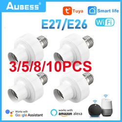 Tuya Smart WiFi E27 Lamp Holder Base APP Remote Control Smart Home Light Bulbs Adapter Via Alexa Google Home Voice Control