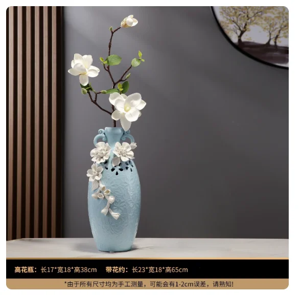 Light luxury high-end Chinese-style home decor ornaments for vases, living rooms, entryways, TV cabinets, antique display shelve