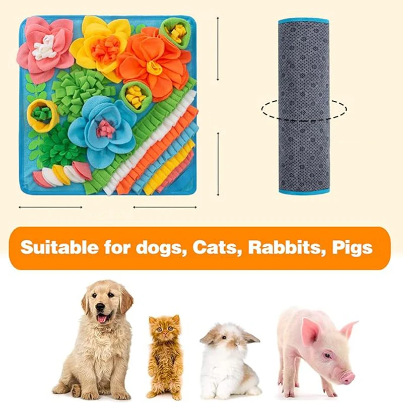 Pet Sniffing Pad Dog And Cat Cring Toys Indoor Play Eating Mat Łagodzi stres i uwalnianie energii Treasure Hunting Slow Food