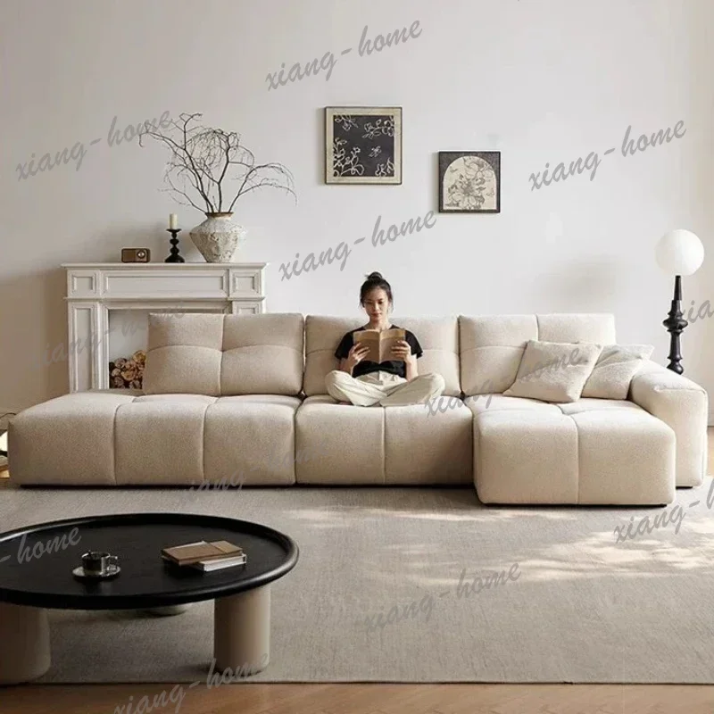 FG Corner L Shaped Couch Furniture Home Couchs Modern Minimalist Chenille Flannel Modular Sofa Living Room Sofas And Seating