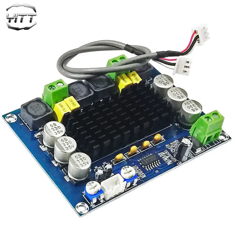 D-class TPA3116D2 digital power amplifier board 2.0 dual channel 2 * 120W high-power high-definition audio amplification module