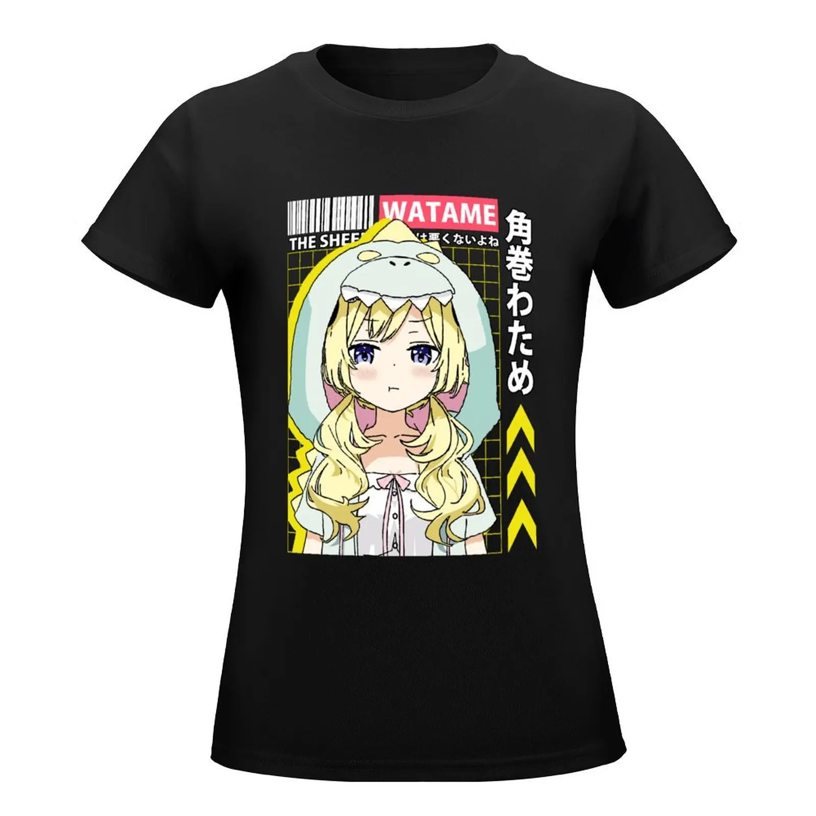 Watame did nothing wrong T-Shirt summer clothes graphics oversized Female clothing cat shirts for Women