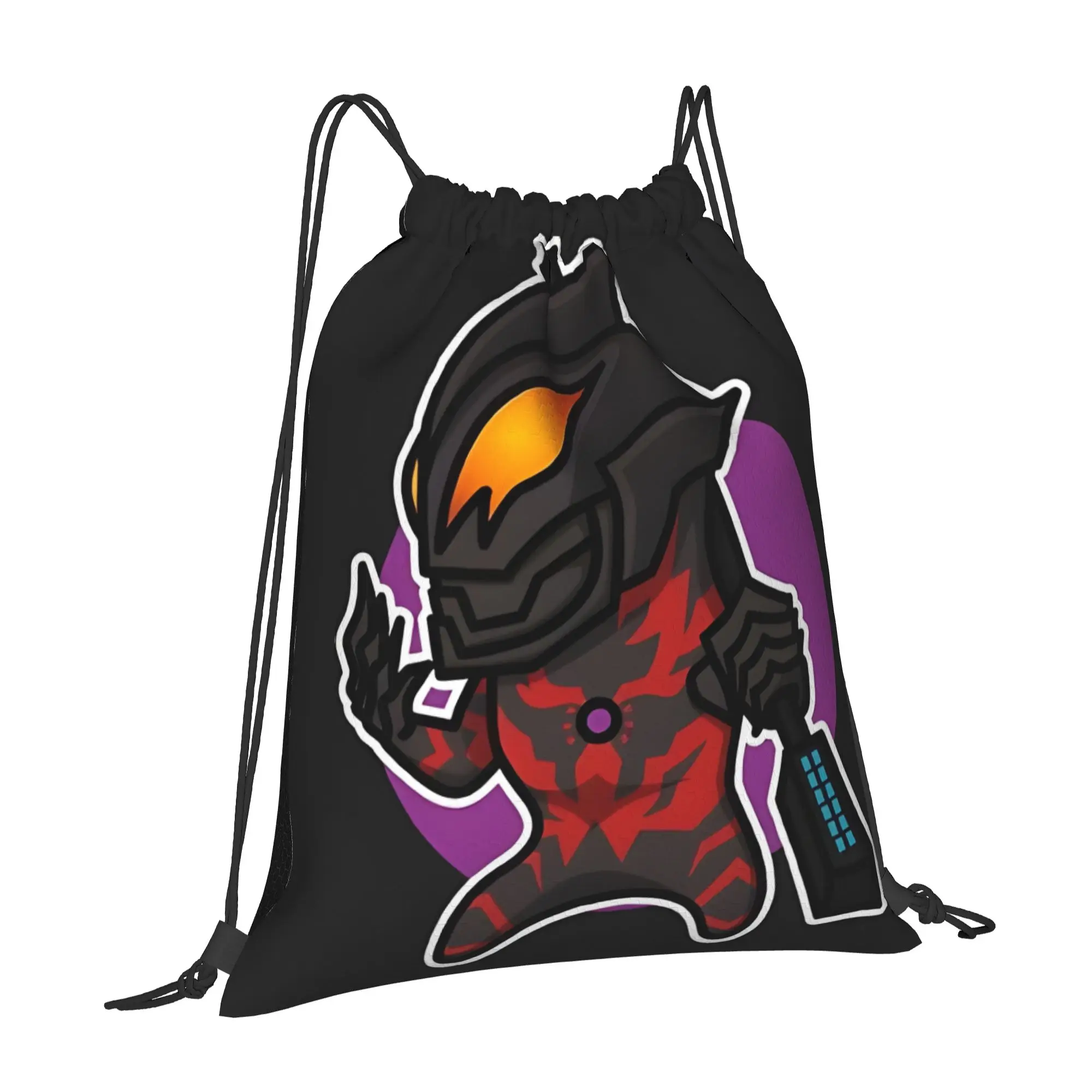 sports Pouch Ultraman Belial Chibi Style Kawaii  Portable Sports Drawstring Bags Riding Backpack Gym Shoes Storage Backpacks