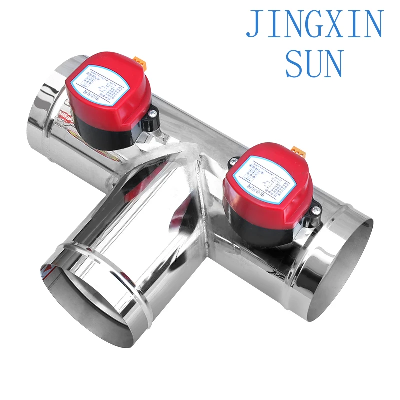 Stainless Steel T-Type Electric Three-Way Valve for HVAC Systems for Air Volume Control Valve for Pipeline Check Valve for 1N