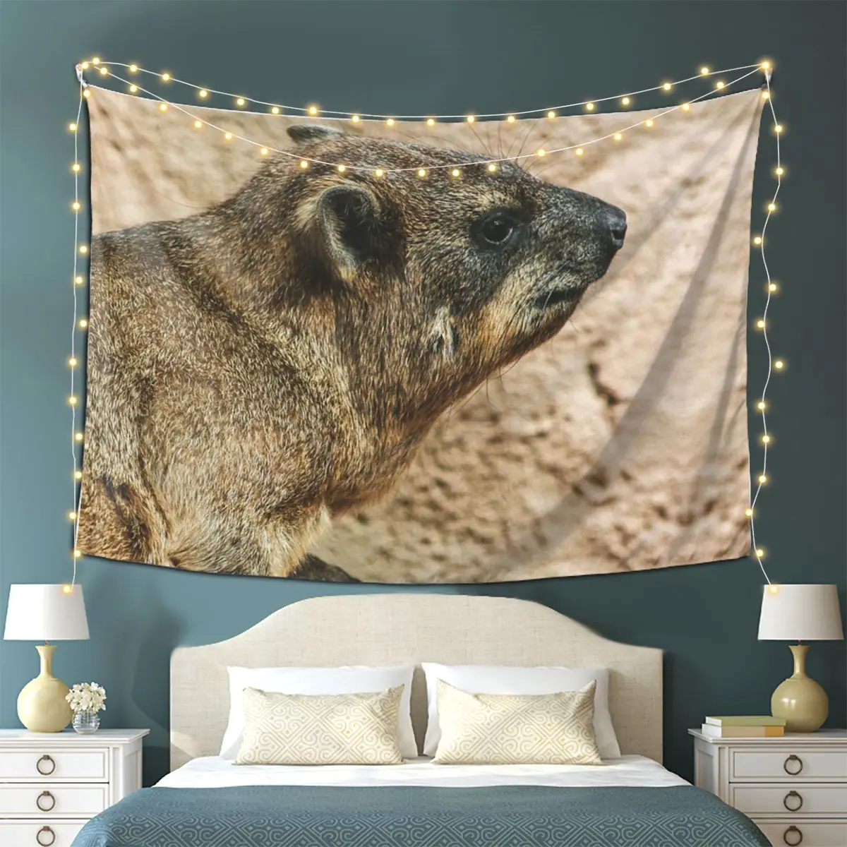 

Rock Hyrax Tapestry Wall Hanging Aesthetic Home Decoration Tapestries for Living Room Bedroom