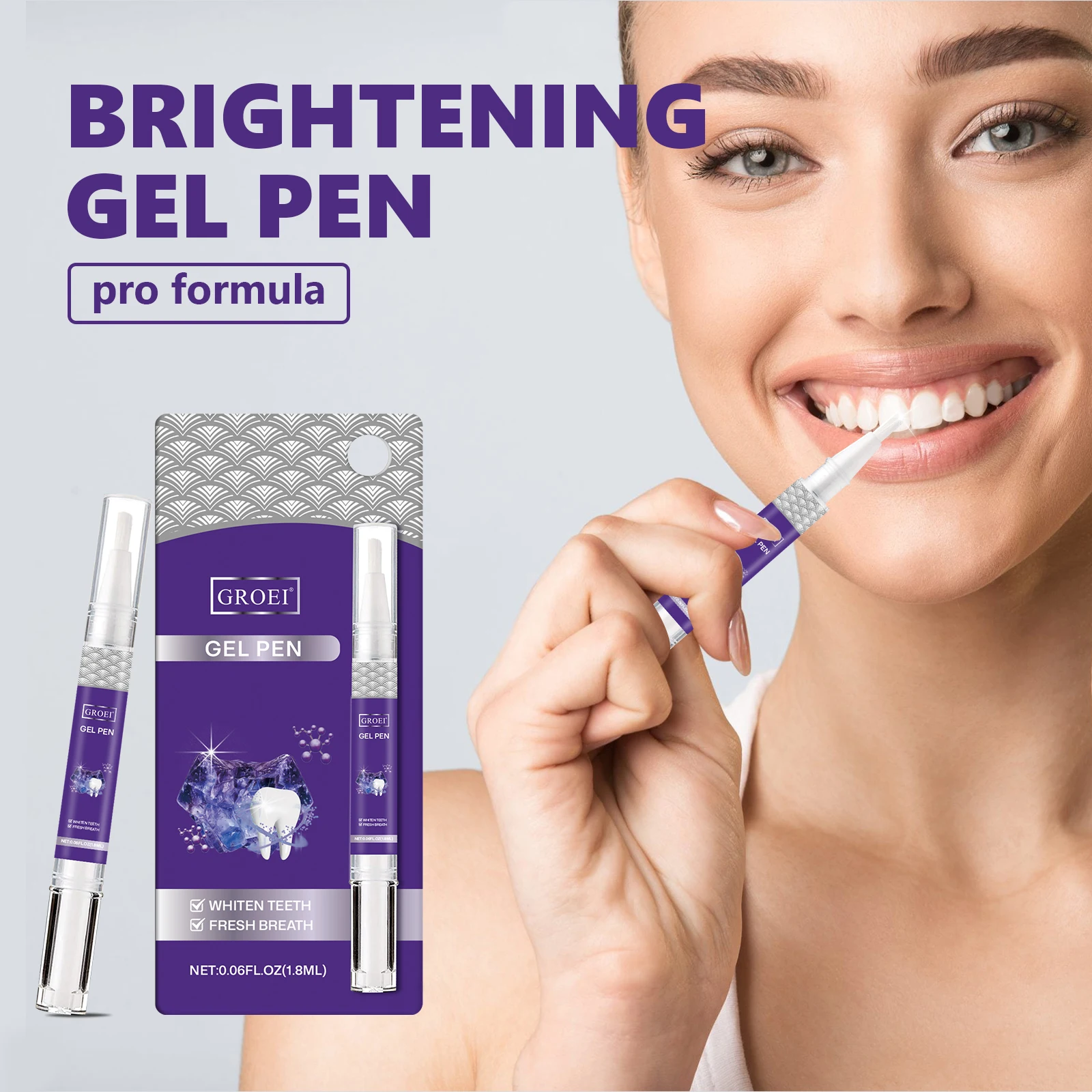 

1pc Teeth Whitening Gel Pen Tooth Brightening Stain Remover Gel Pen,Oral Health Cleaning Tool Restoring Tooth Color Easy To Use