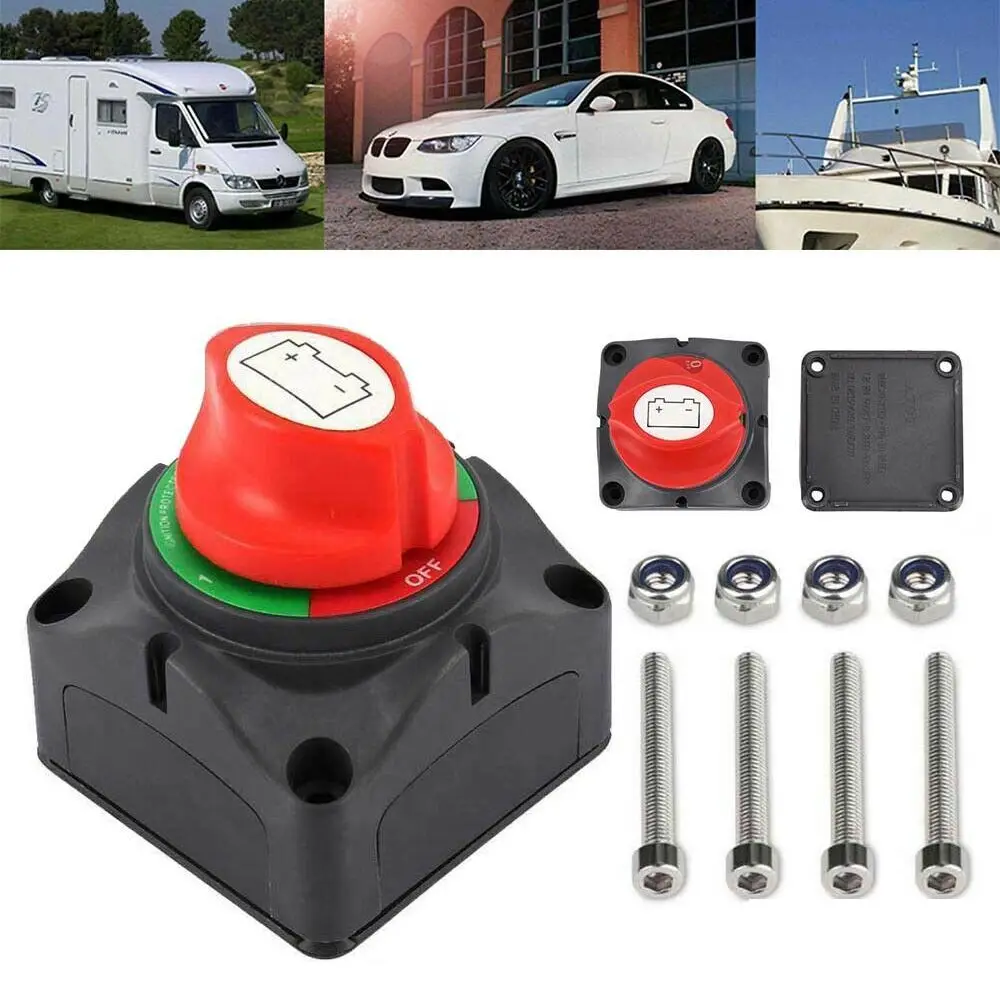 

Battery Switch Isolator Cut Off Kill for Knob Marine Boat Camper Truck 12V 600A
