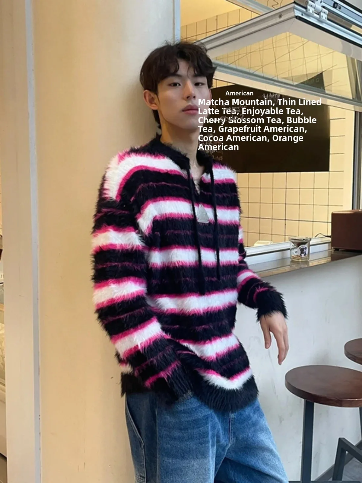 

Мужская толстовка с цветными блоками и полосками, осенне-зимняя, мягкая, уютная, вязаная, повседневная, свободного кроя, с круглым вырезом, с длинными рукавами, из полиэстера.