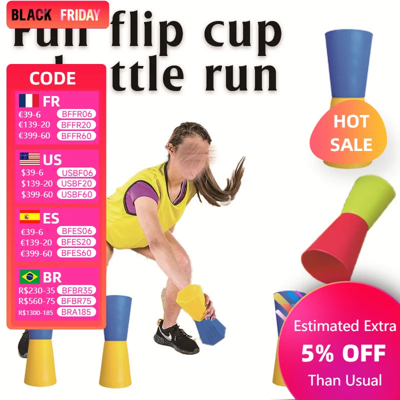 Plastic Flip Cup Shuttle Run Agility Cone Rugby Agility Outdoor Sports Games Explosive Training Basketball Training Football