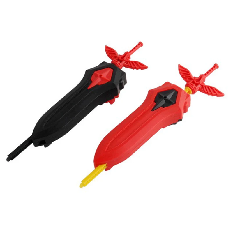 Sword Launcher Two-way Rotation Bey Launcher Pull Ripcord Launcher Grip Starter without Spinning Top Kids Toys for Boys Gift