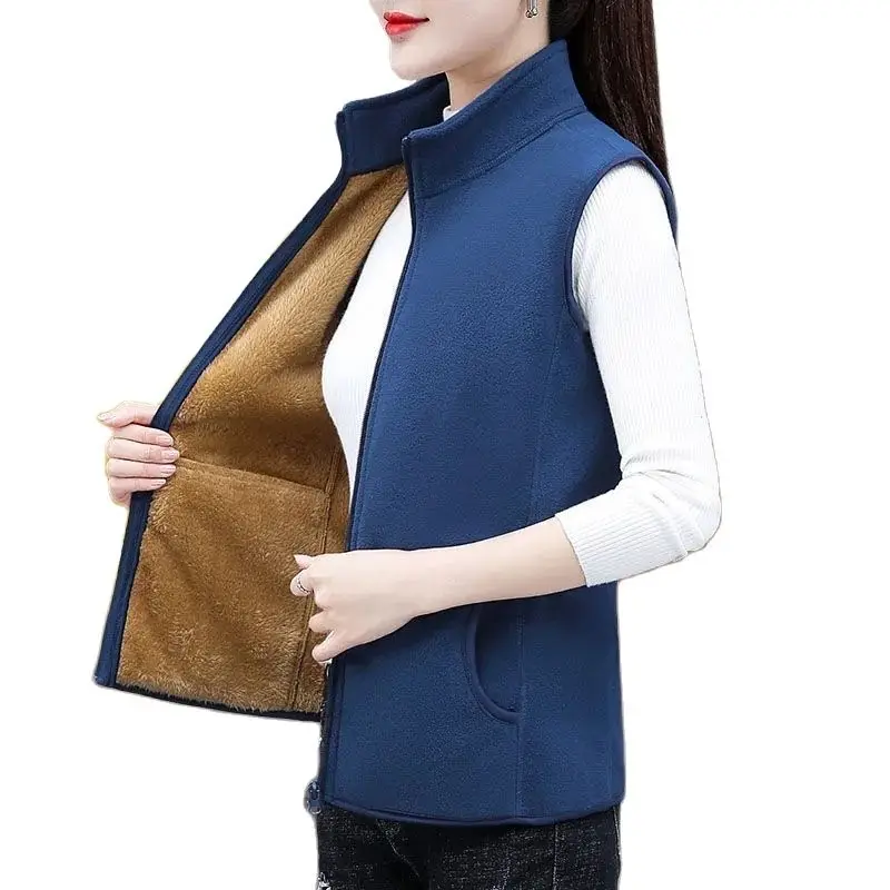 Abrigo de terciopelo de grano exclusivo para mujer, chaqueta de lana cálida y a la moda para primavera y otoño, novedad de 2022