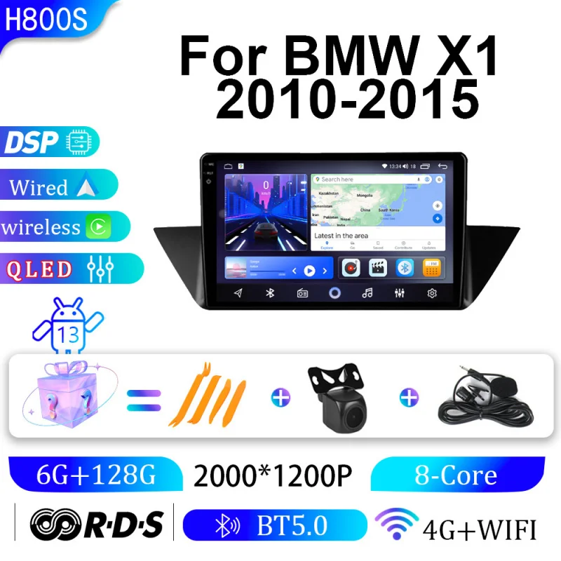 

For BMW X1 2010-2015 Car Intelligent Systems Android Car Player GPS WIFI Carplay 4G Car Radio Navigation Stereo Car Electronic