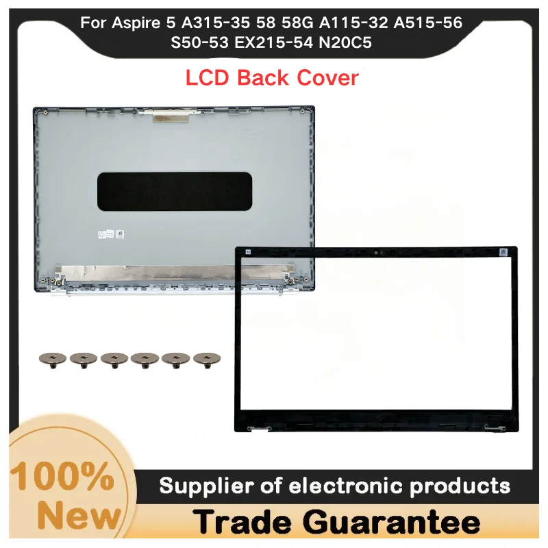 New For Kailxuling Aspire 5 A315-35 58 58G A115-32 A515-56 S50-53 EX215-54 N20C5 Laptop LCD Back Cover/ Front Bezel AP3A9000500