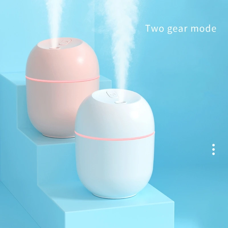 แบบพกพา Cool Mist Humidifier มินิ USB AIR Humidifier สำหรับรถยนต์ท่องเที่ยวสำนักงานบ้าน 5 สีบรรยากาศ (220ML)