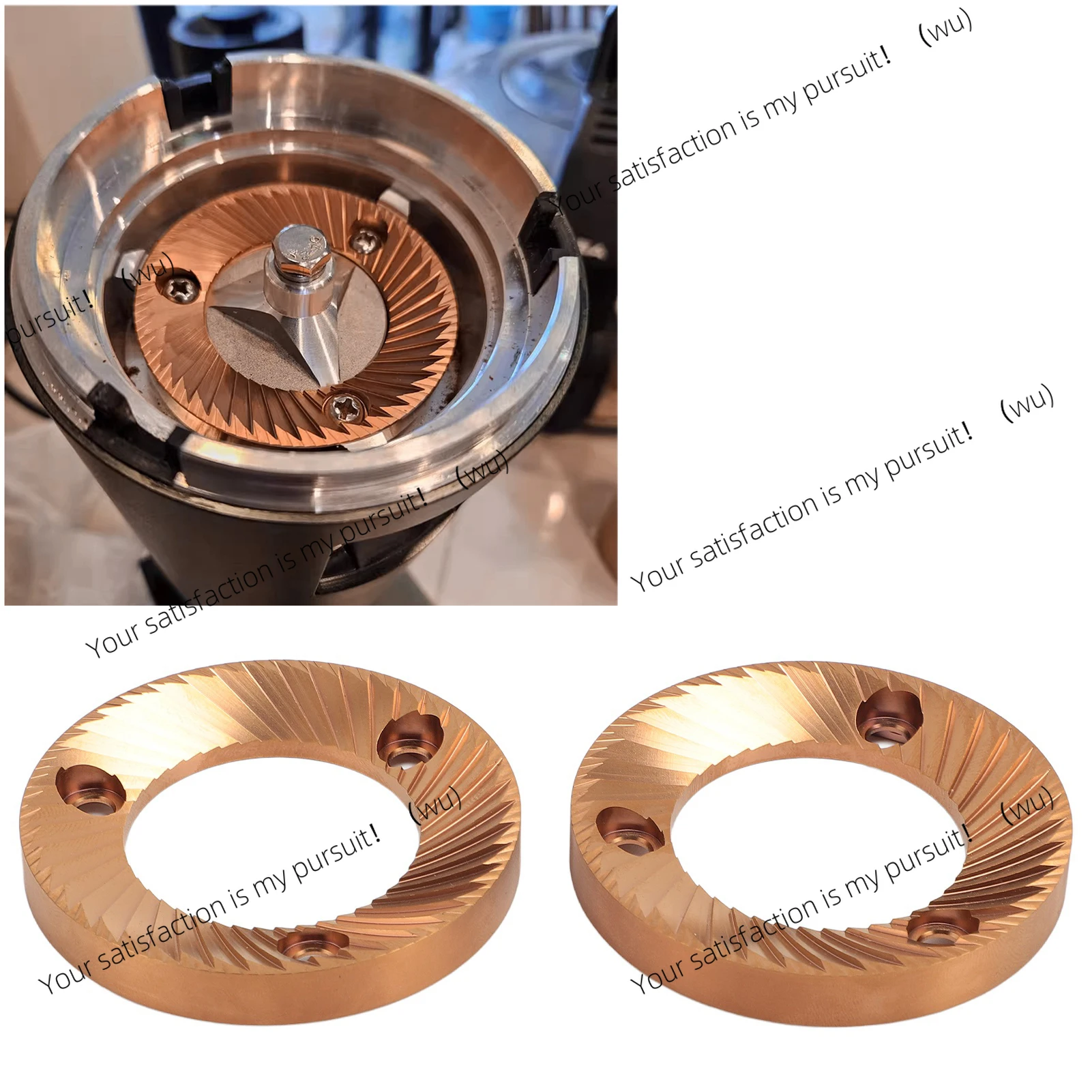 2 Macinacaffè Inserti Per Macinazione Piatti 64Mm Placcato In Titanio Versatile Per DF64 DF64P DF64E DF64V Per Ceado E5P E6P E37J