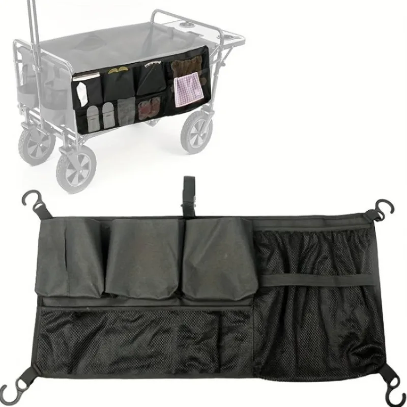 Camping Wagon Accessories Elastic Cover Net Outdoor Trolley Storage Bag Luggage Stroller Cart Elasticity Rope Net Organizer