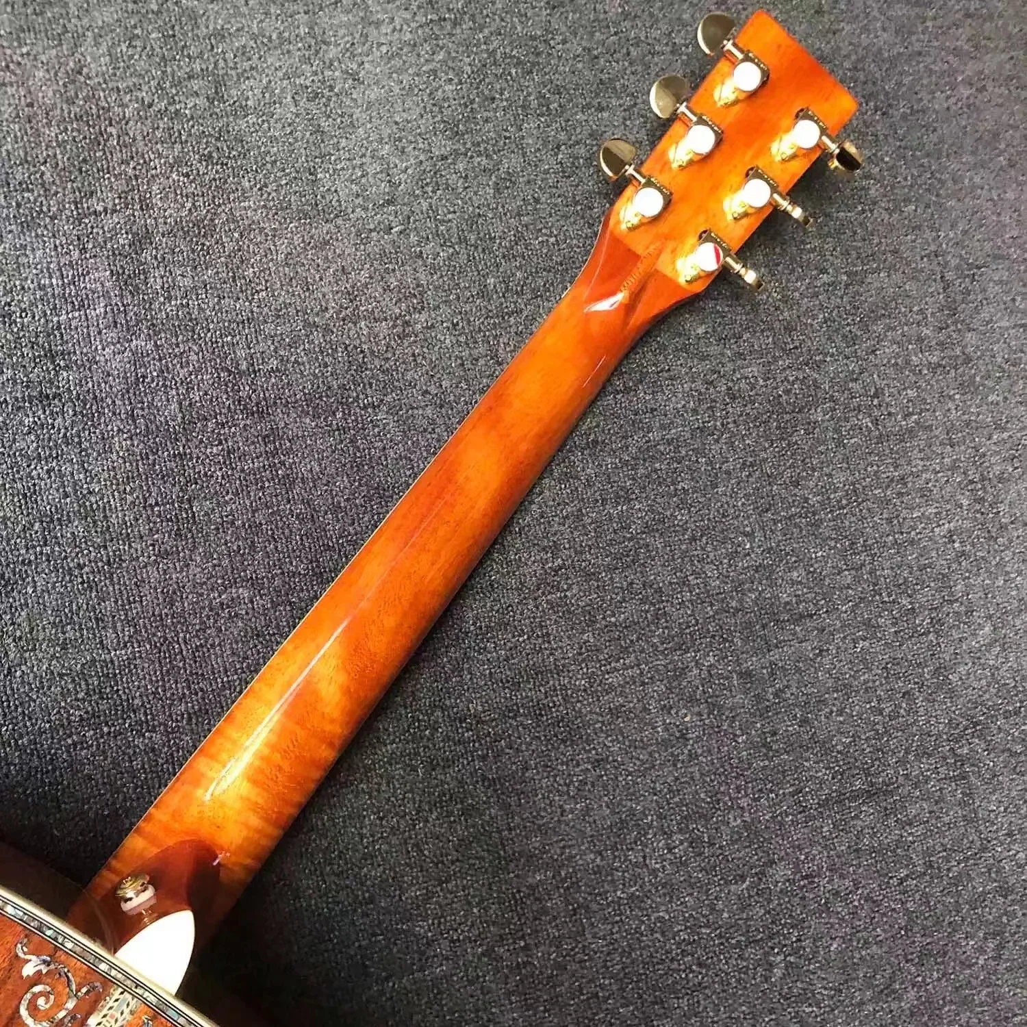 جيتار صوتي فاخر من سلسلة D45 مقاس 41 بوصة مصنوع من خشب السنط الكامل