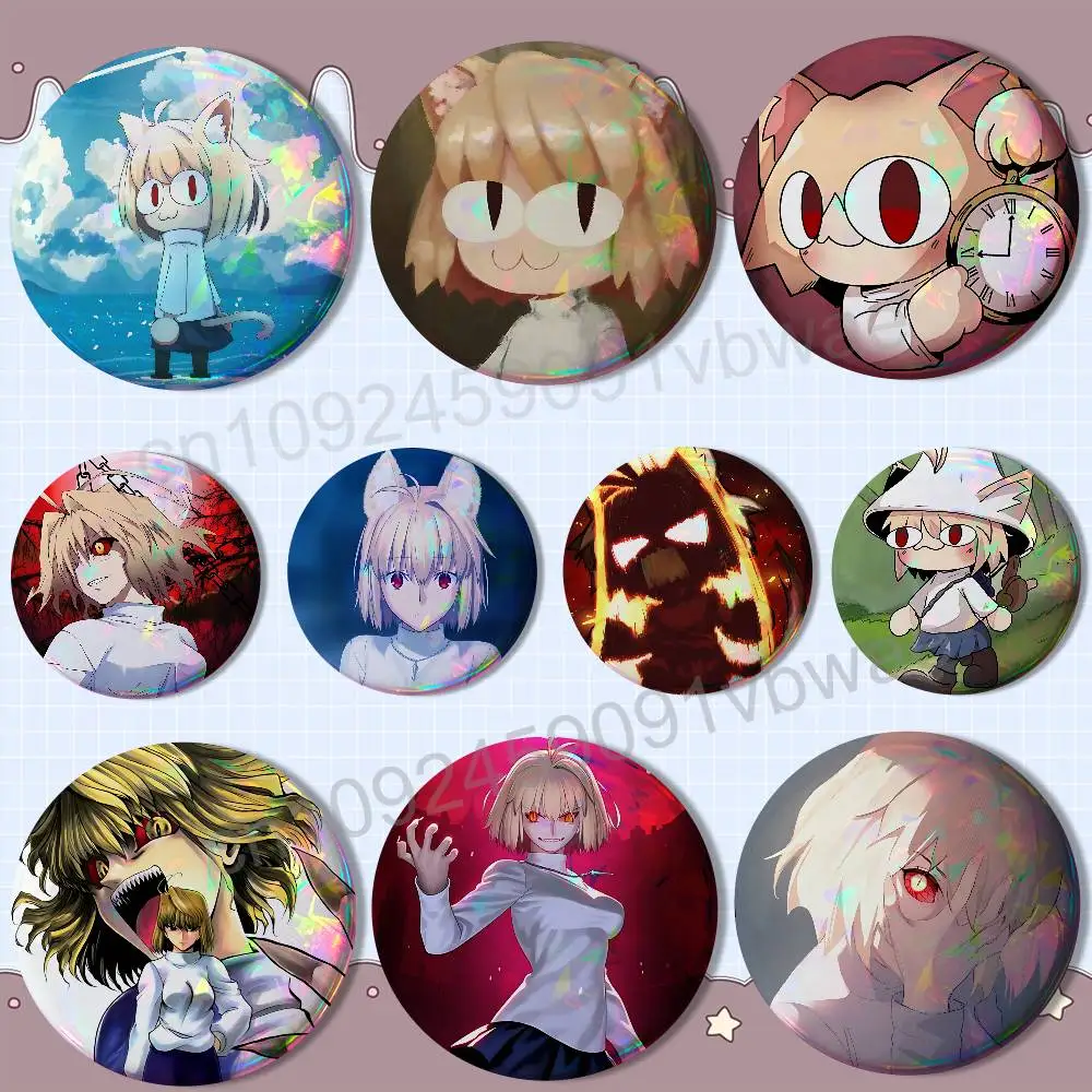

Arcueid Brunestud Tsukihime Round Exquisite Badge Brooches Creative Pins For Clothes Hat Backpack Gift Accessories